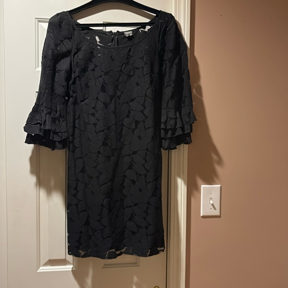 Black lace dress